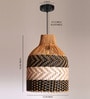 Cylinderical Handmade Rattan Pendant Hanging Light (Brown)