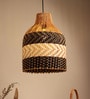 Cylinderical Handmade Rattan Pendant Hanging Light (Brown)