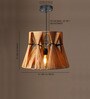 Cylinderical Raffia Hanging Light in Brown Colour