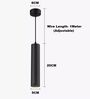 Cylindrical Metal LED Spot Light (Black)