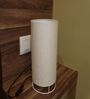 Cylindrical E27 Holder Cream Colour Shade Table Lamp with On/Off Switch