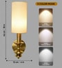 Cylindrical Fabric Shade LED Wall Lamp