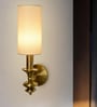 Cylindrical Fabric Shade LED Wall Lamp
