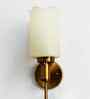 Cylindrical Flower Glass Wall Sconce