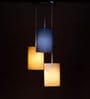 Cylindrical Multicolor  Cotton Pendant Hanging Light