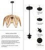 Cylindrical Rafia Hanging Lights