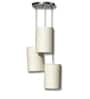 Cylindrical White Cotton Pendant Hanging Light