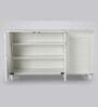 Cyra 3 Door Shoe Rack In White FInish