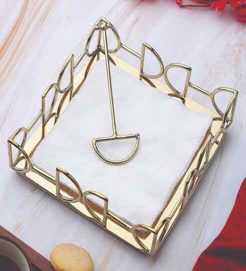 D Sape Tissue Holder Gold