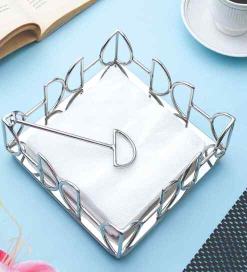 D Sape Tissue Holder Silver