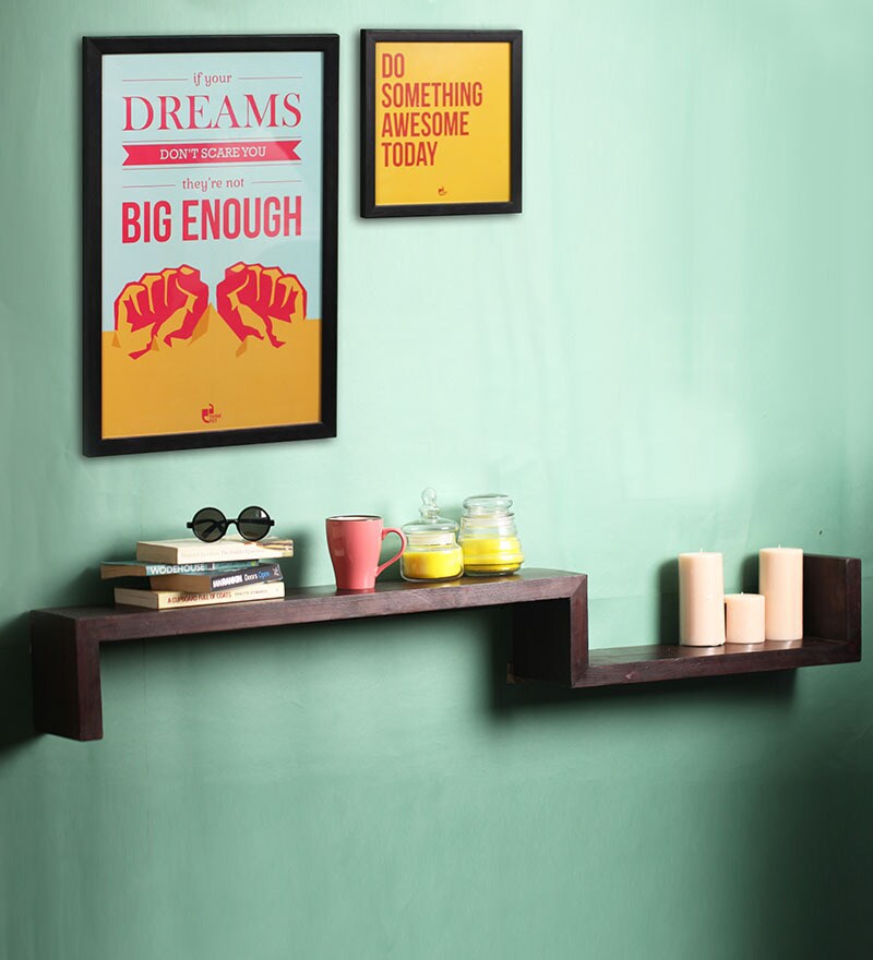 Buy D Designo Solid Wood Wall Shelf SH003 Online Eclectic Wall