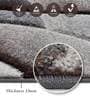 D Grey Abstract Polypropylene 5 ft x 2.5 ft Machine Made Runner
