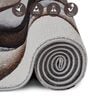 D Grey Abstract Polypropylene 6 ft x 4 ft Machine Made Carpet