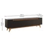 D3+D4 Tv Console In Black And Canyon Oak Colour