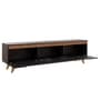D3+D4 Tv Console In Black And Canyon Oak Colour