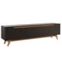 D3+D4 Tv Console In Black And Canyon Oak Colour
