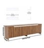 D3+D4 Tv Console In Noce Lyone Finish D3+D4 Tv Console In Noce Lyone Finish