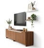 D3+D4 Tv Console In Noce Lyone Finish D3+D4 Tv Console In Noce Lyone Finish