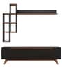 D3 Tv Unit In Black And Canyon Oak Finish
