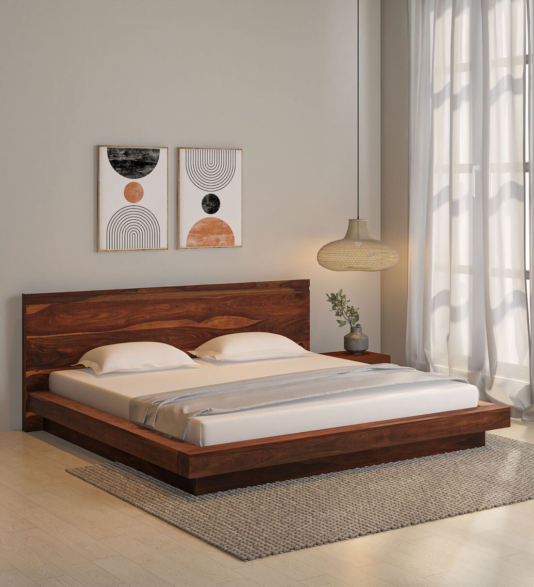 low king size bed with storage