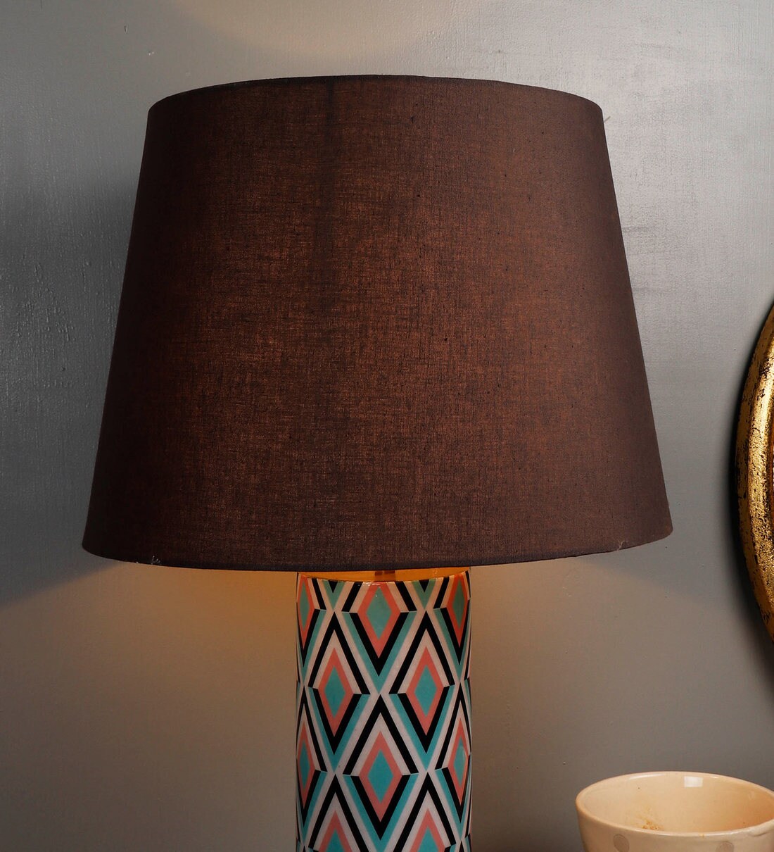 dark grey lampshade