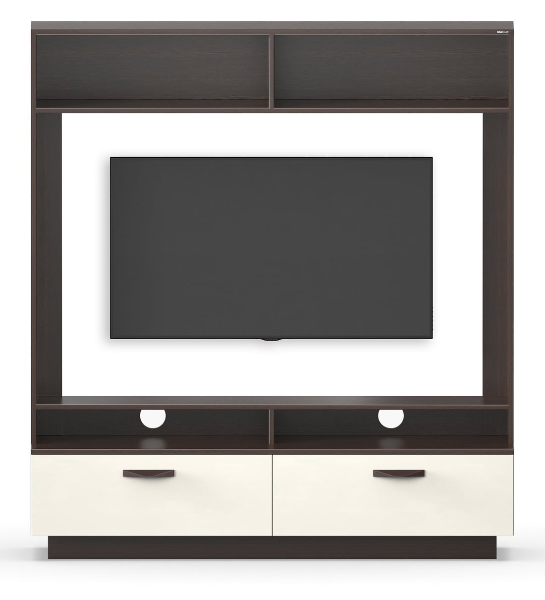 Buy Dartix TV Unit in Wenge & White Finish for TVs up to 50\ by bluewud Online TV Units TV