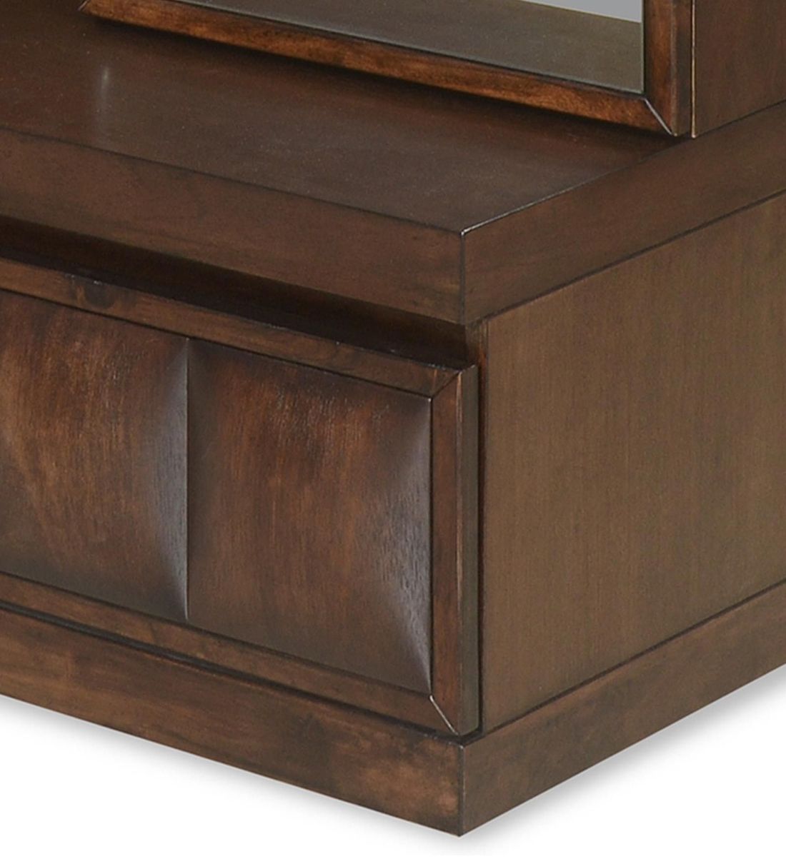 Buy David Dressing Table with Hidden Mirror Storage in Dark Walnut
