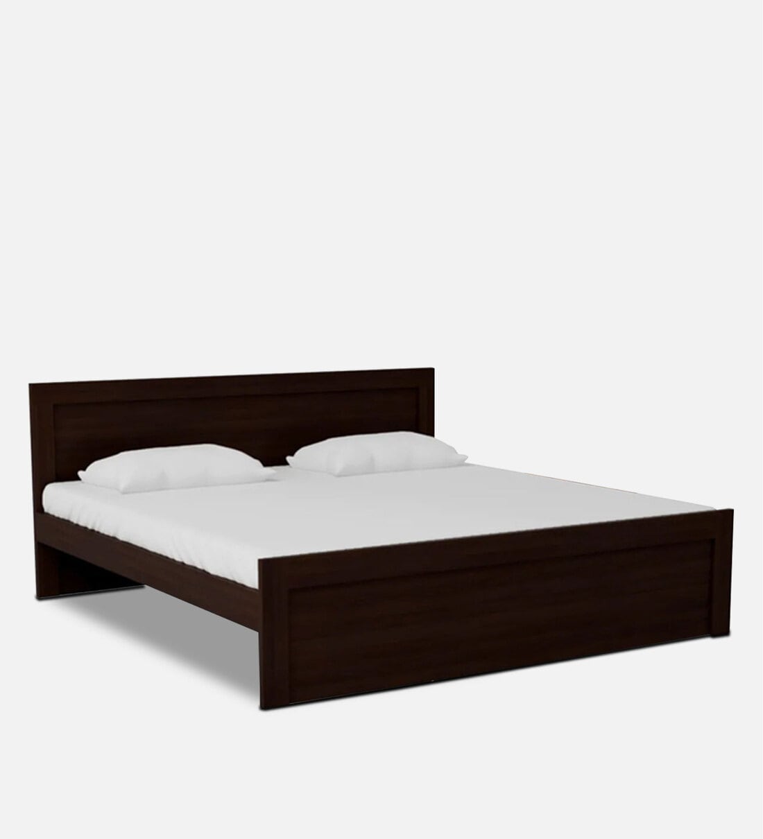 Buy Dazzle Queen Size Bed in Walnut Finish by HomeTown Online Modern Queen Size Beds Beds