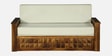 Daimond Sheesham Wood Pull Out 3 Seater Sofa Cum Bed In Provincial Teak Finish with Storage