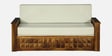 Daimond Sheesham Wood Pull Out 3 Seater Sofa Cum Bed In Provincial Teak Finish with Storage