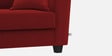 Daku Fabric 3 Seater Sofa In Blood Maroon Colour