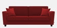 Daku Fabric 3 Seater Sofa In Blood Maroon Colour
