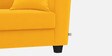 Daku Fabric 3 Seater Sofa In Bold Yellow Colour