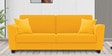 Daku Fabric 3 Seater Sofa In Bold Yellow Colour
