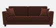 Daku Fabric 3 Seater Sofa In Brown Colour