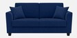 Daku Velvet Fabric 2 Seater Sofa In Beige Colour