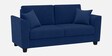 Daku Velvet Fabric 2 Seater Sofa In Beige Colour