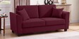 Daku Velvet Fabric 2 Seater Sofa In Maroon Colour