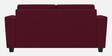 Daku Velvet Fabric 2 Seater Sofa In Maroon Colour