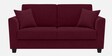 Daku Velvet Fabric 2 Seater Sofa In Maroon Colour