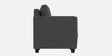 Daku Velvet Fabric 3 Seater Sofa In Grey Colour