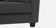 Daku Velvet Fabric 3 Seater Sofa In Grey Colour