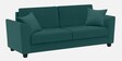 Daku Velvet Fabric 3 Seater Sofa In Teal Green Colour