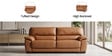 Dallas 3 Seater Sofa In Terracotta Colour