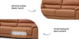Dallas 3 Seater Sofa In Terracotta Colour