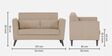 Daniel Fabric 2 Seater Sofa In Beige Colour