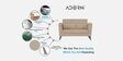 Daniel Fabric 2 Seater Sofa In Beige Colour