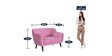 Darcy Velvet 2 Seater Sofa in Blush Pink Colour