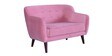 Darcy Velvet 2 Seater Sofa in Blush Pink Colour