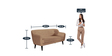 Darcy 3 Seater Sofa in Beige Colour